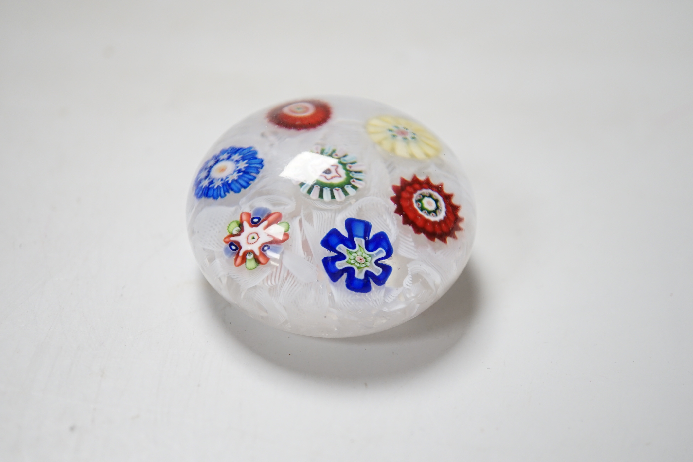 A Baccarat scattered millefiori paperweight, 5cm diameter